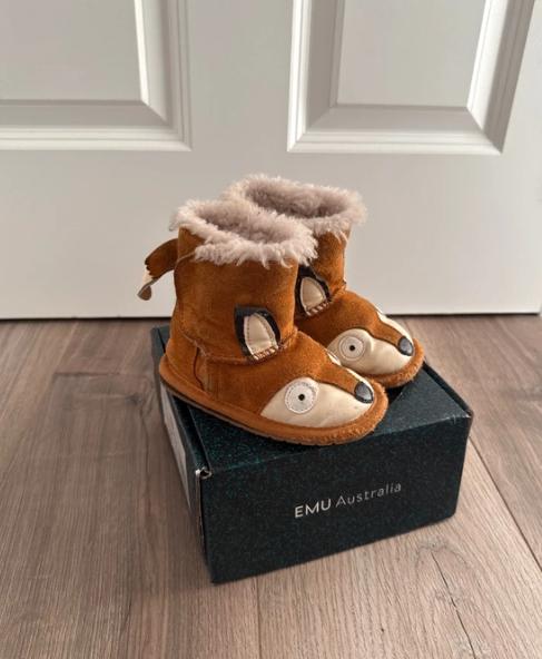 Emu Australia fox baby boy winter shoes maat 20/21, Meisje, Ophalen of Verzenden, Emu, Gebruikt