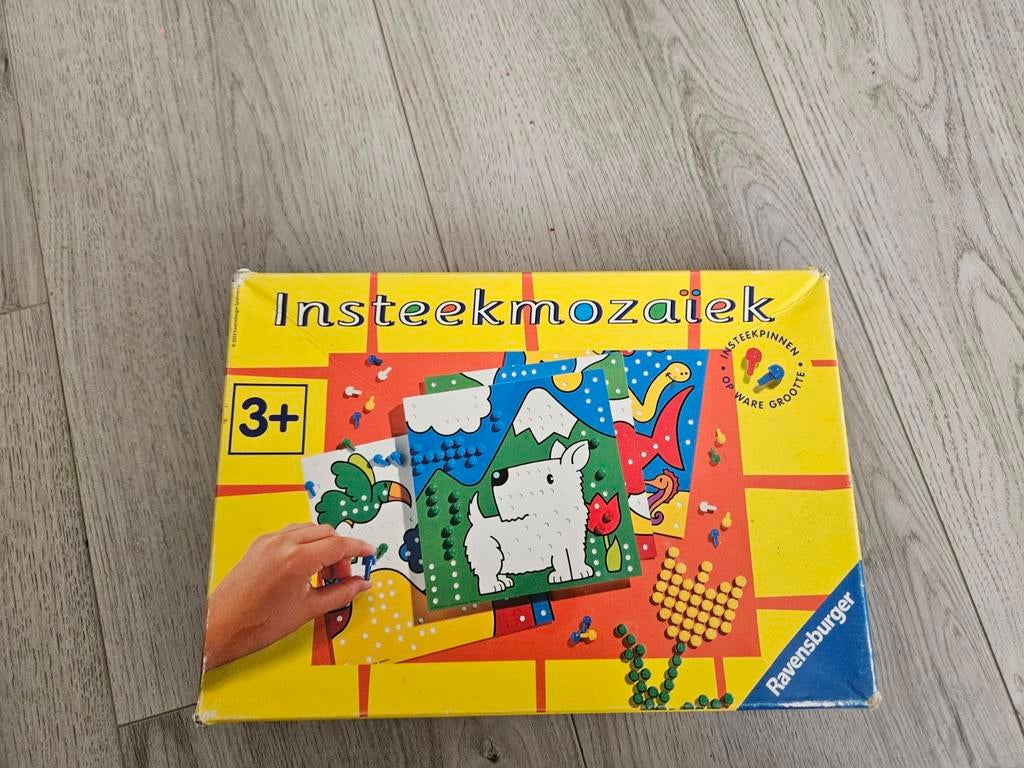 Insteekmozaïek 3+, Kinderen en Baby's, Speelgoed | Educatief en Creatief, Ophalen, Gebruikt, Puzzelen