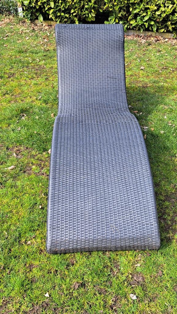 ligbed, zonnenligbed , wickerligbed, Ophalen, Gebruikt, Wicker