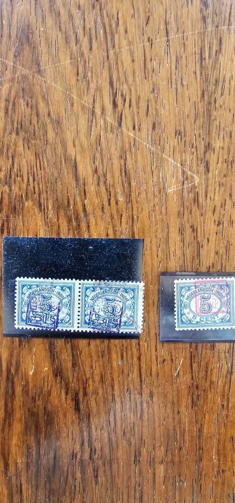3 postzegels Nederlandsch Indië 5 cent, Postzegels en Munten, Postzegels | Nederlands-Indië en Nieuw-Guinea, Verzenden
