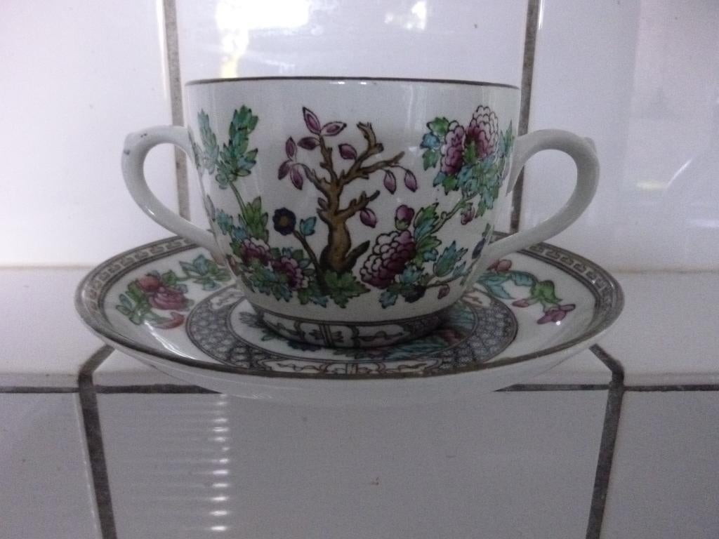 Coalport: Indian tree kop en schotel, Antiek en Kunst, Ophalen of Verzenden