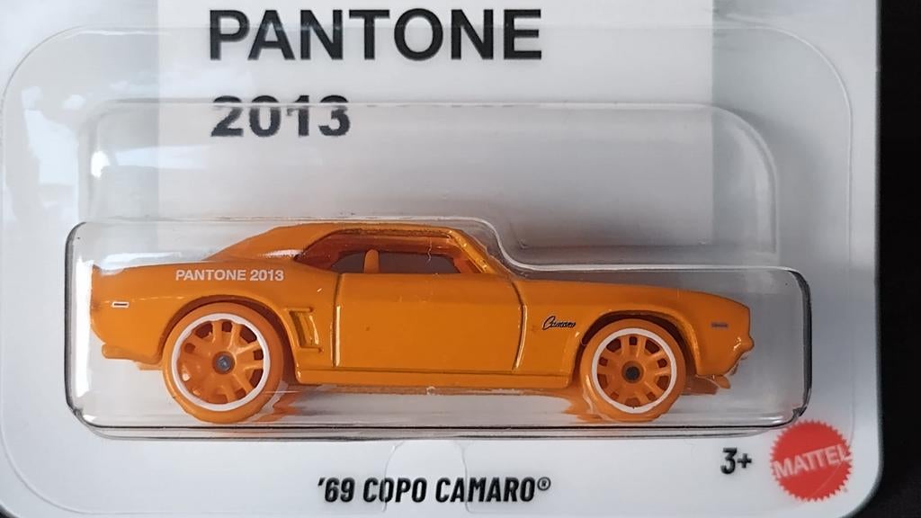 Chevrolet Copo Camaro 69 1:64 3inch Hotwheels Pantone Pol, 1186 MJ 1 NL, Auto, Verzenden, Nieuw