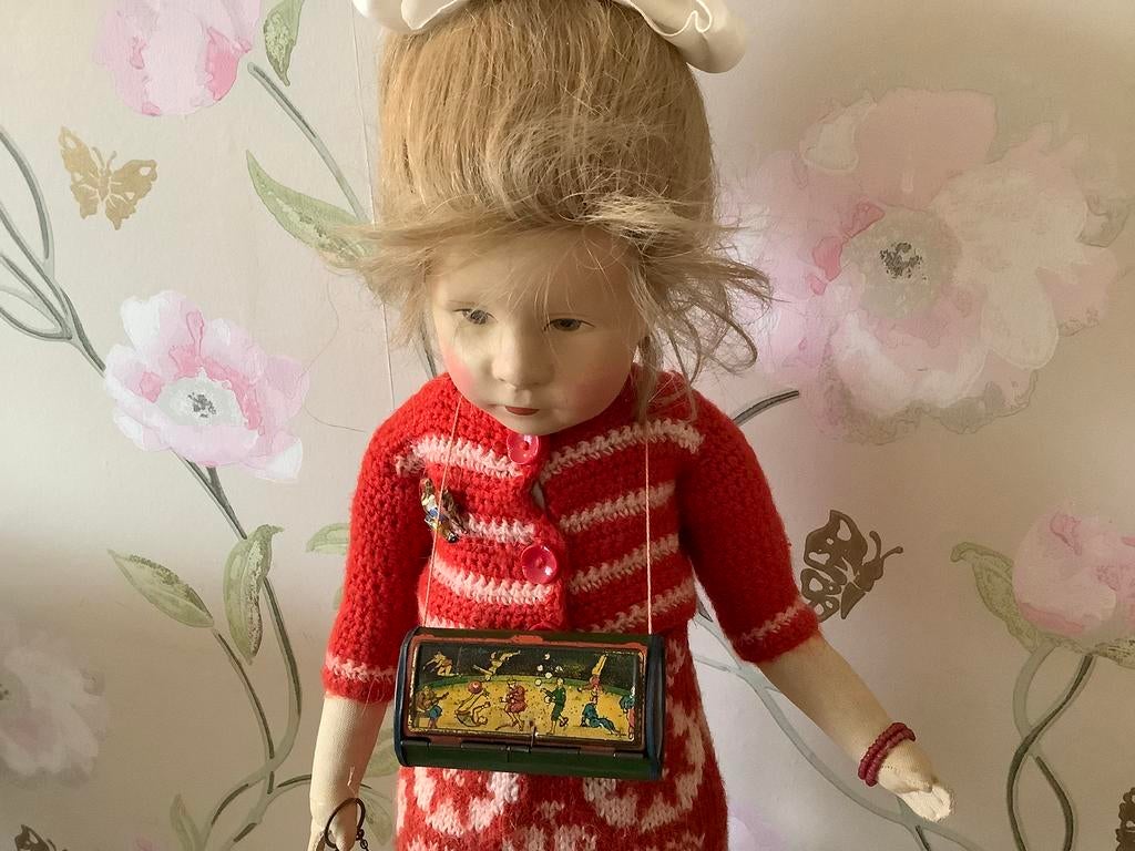 Blikken poppen botaniseer trommeltje mooi bij Kathe krusse, Ophalen of Verzenden