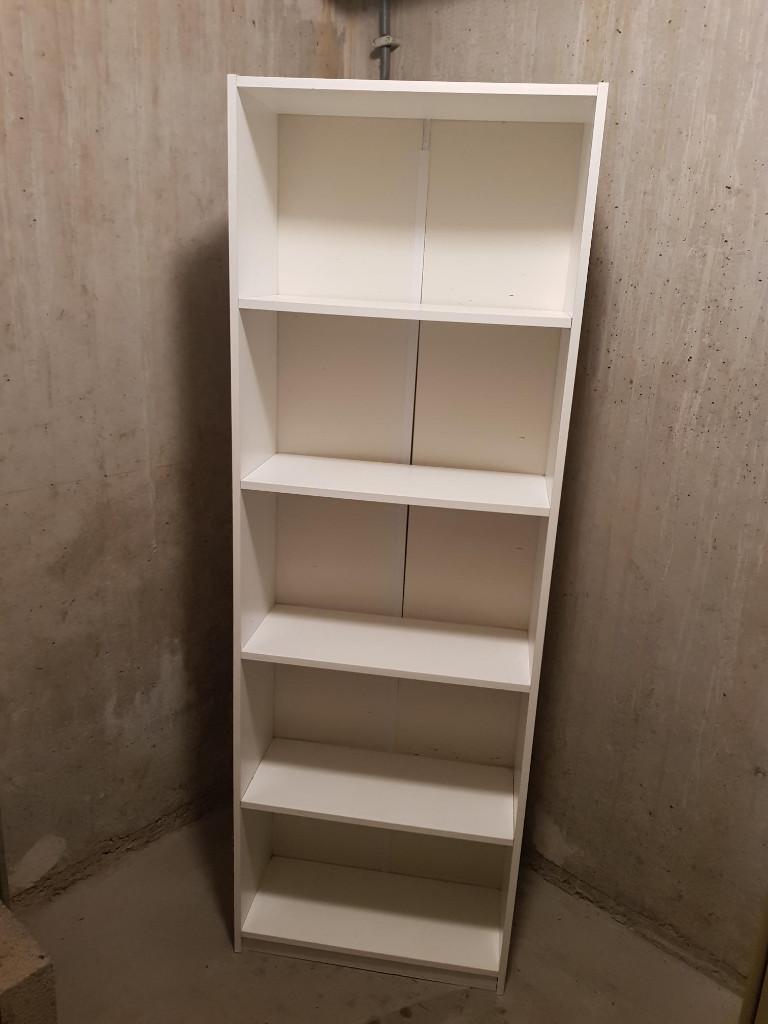 boekenkast wandkast boeken wand kast rek planken wit, Ophalen, Met plank(en), Gebruikt, 50 tot 100 cm