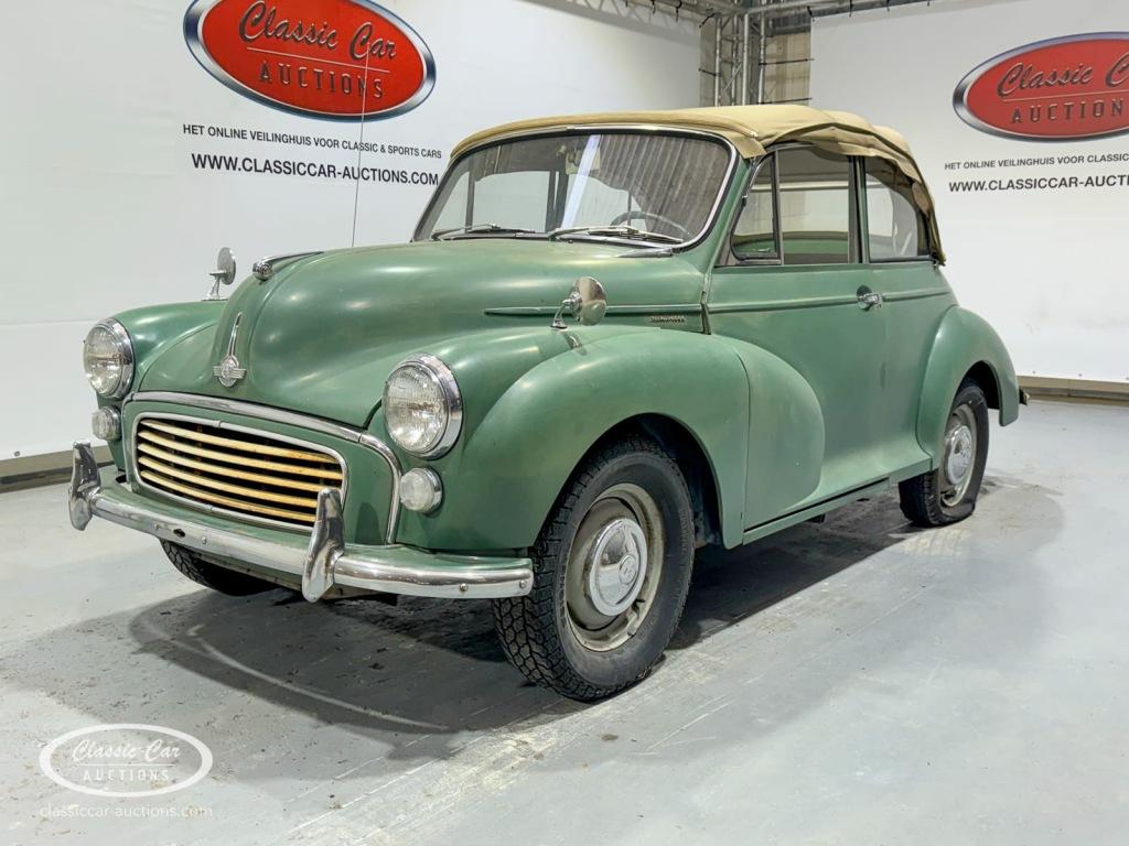 Morris MINOR 1000 Tourer Convertible  - ONLINE AUCTION, Auto's, Overige merken, Cabriolet, 4 stoelen, Bedrijf
