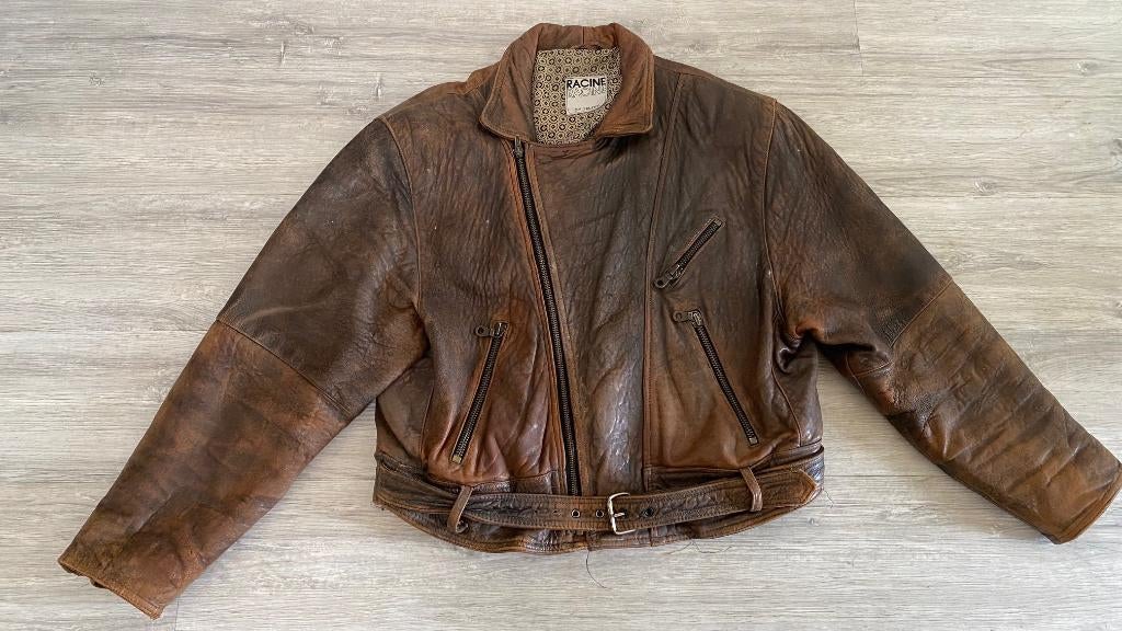 motor jack bruin maat 52 XL, Ophalen, Tweedehands, Heren, Jas | textiel