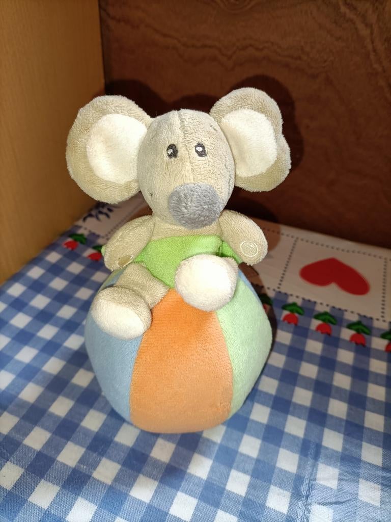 Tiamo muis op rammelaar bal, Ophalen of Verzenden, Zo goed als nieuw, Overige typen