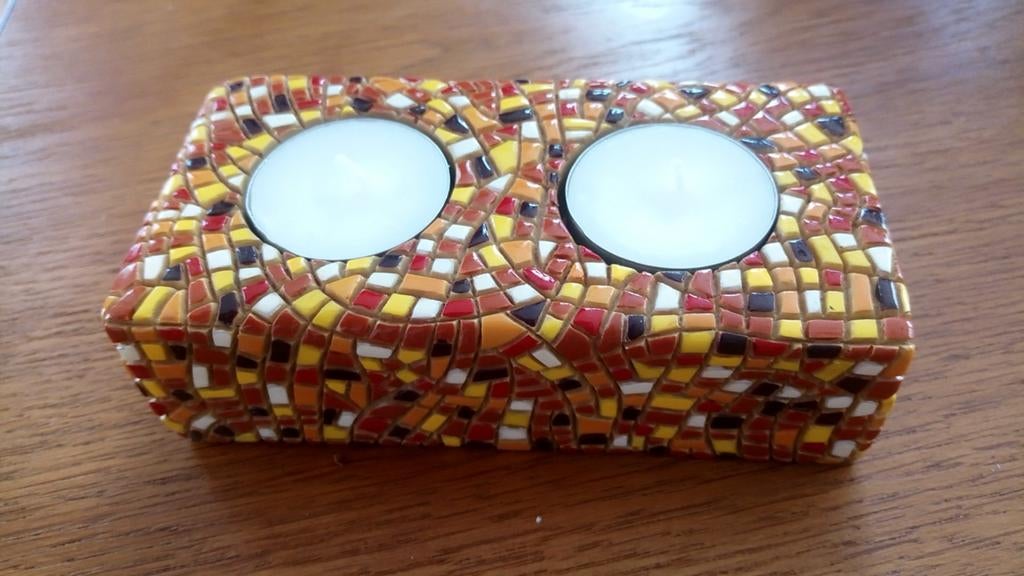 Waxinelichtje uit Barcelona NIEUW, Huis en Inrichting, Ophalen of Verzenden, Nieuw, Overige materialen, Minder dan 25 cm