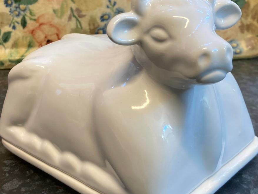 Leuke botervloot in de vorm van een koe, Ophalen of Verzenden, Zo goed als nieuw