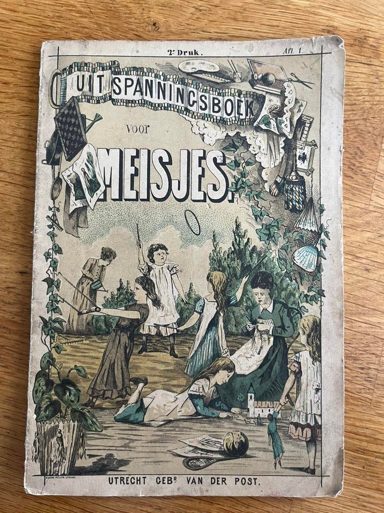 Uitspanningsboek voor meisjes, Antiek en Kunst, Ophalen of Verzenden