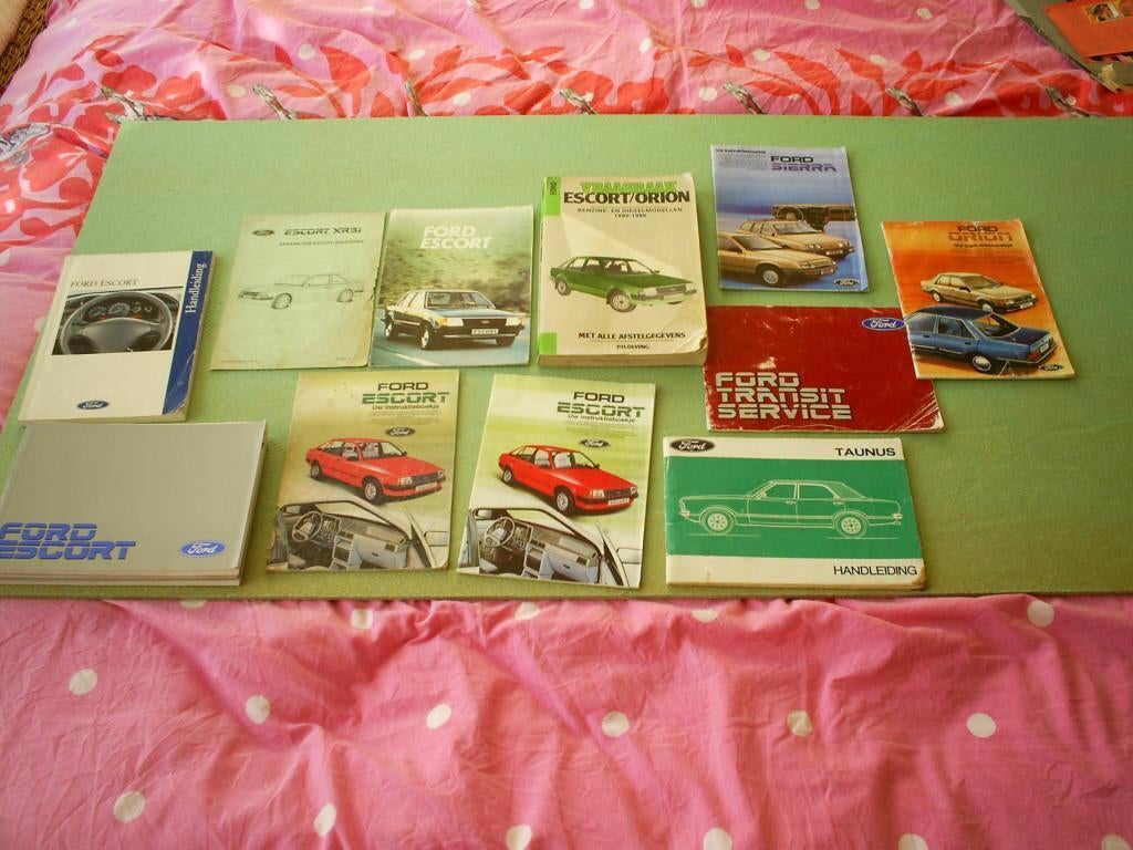 Ford Instructieboekjes / Handleiding o.a. XR3 i / Taunus, Verzenden