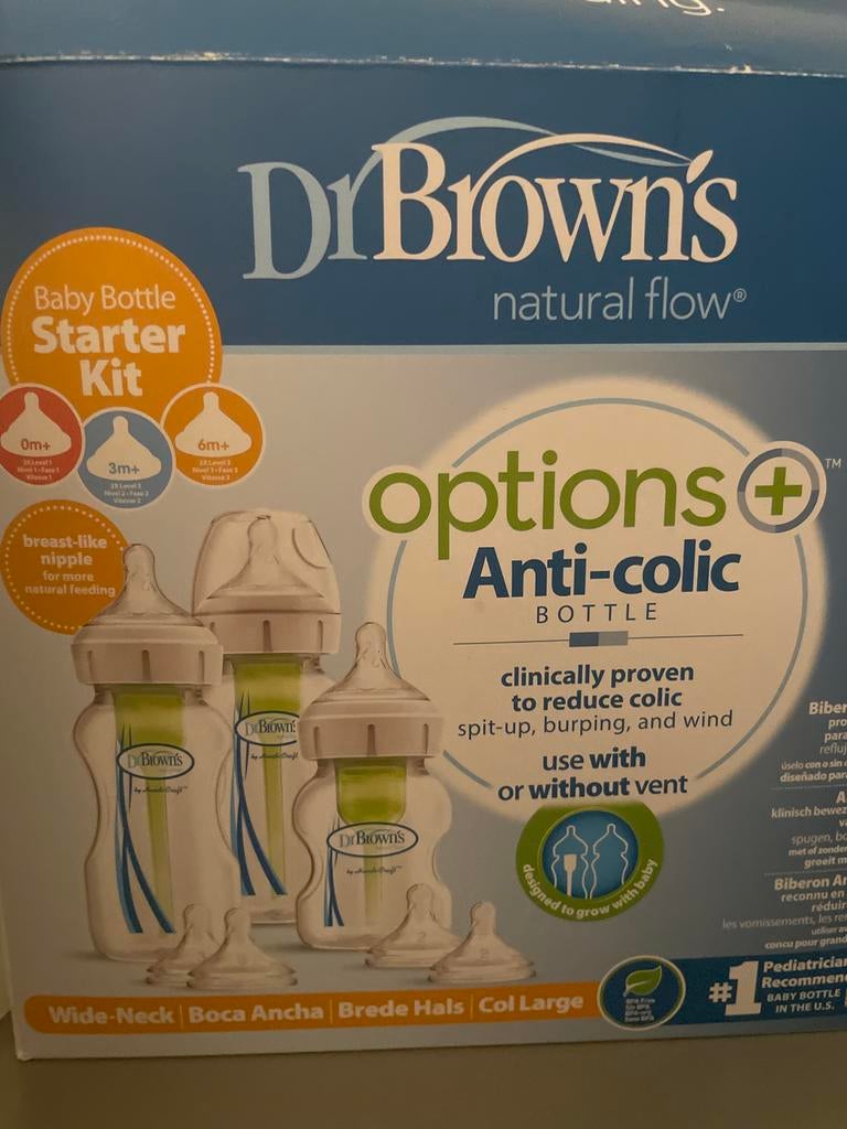Dr Brown's starter set brede hals, Ophalen of Verzenden, Nieuw, Overige typen