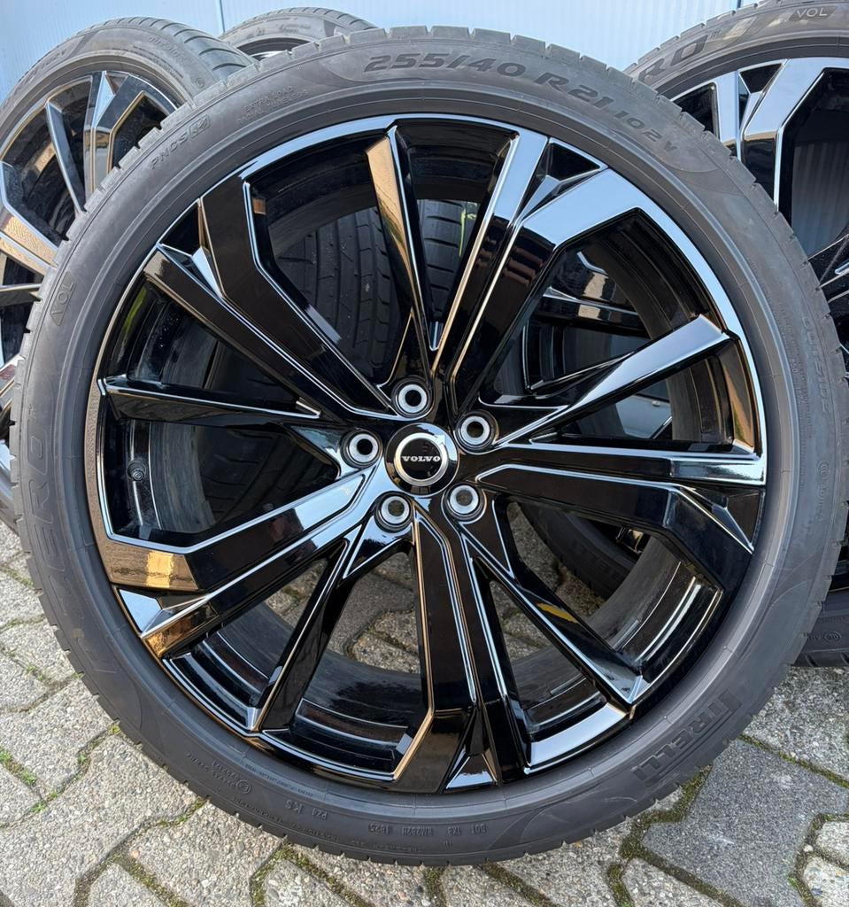ZGAN 21” Originele Volvo XC60 R-design Velgen + Zomerbanden, 255 mm, Banden en Velgen, Zomerbanden, 21 inch