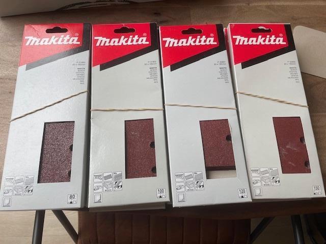 16 pakketten Makita schuurpapier afmetingen 93 x 185 mm, Ophalen, Nieuw, Minder dan 600 watt, Vlakschuurmachine