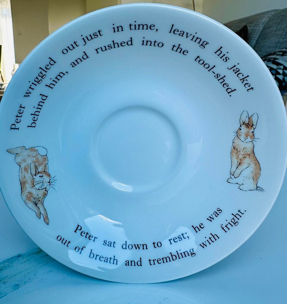 Peter Rabbit Original Tea Saucer – Beatrix Potter – Nieuw, Nieuw, Ophalen of Verzenden, Schaal of Schalen, Wedgwood
