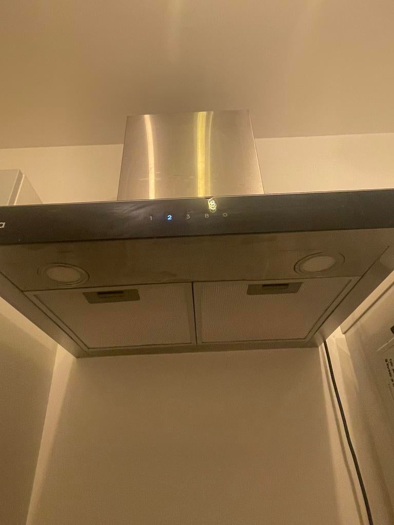 afzuigkap ciarra recirculatie cbcs6102 - zo goed als nieuw, Witgoed en Apparatuur, Afzuigkappen, Ophalen, Zo goed als nieuw, Wandschouwkap