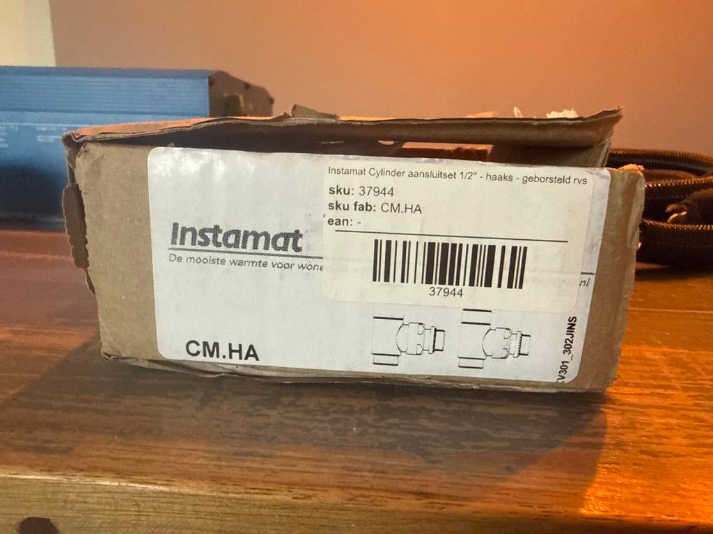 Instamat aansluitset radiator haaks nieuw in doos, Ophalen of Verzenden, Nieuw, Minder dan 60 cm, Overige typen