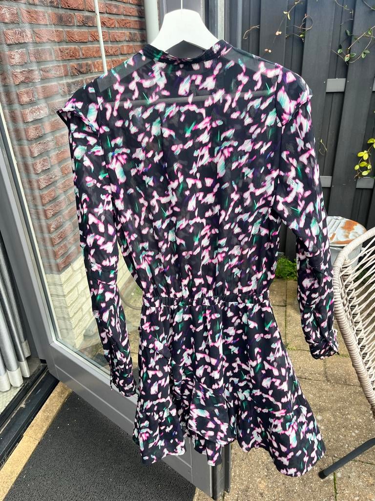 Shoeby Nicolette jurkje met print - Maat XS, Zwart, Ophalen of Verzenden, Zo goed als nieuw, Maat 34 (XS) of kleiner