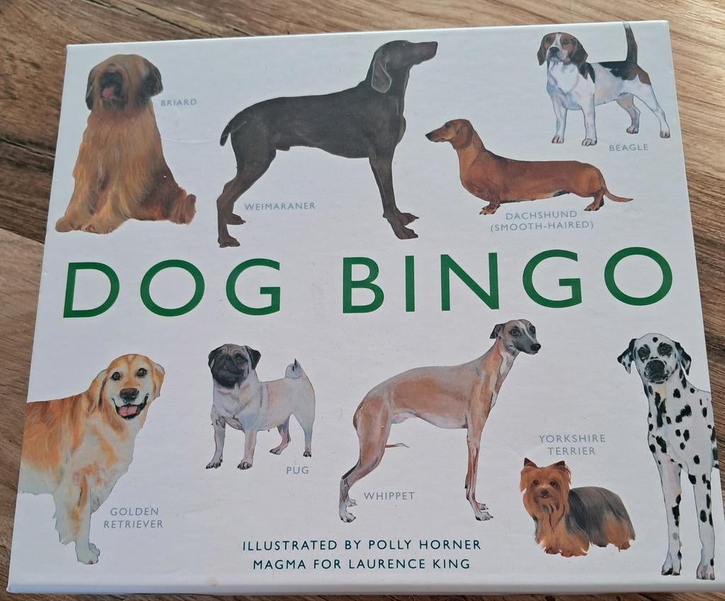 Dog Bingo: Leuk familie bordspel met hondenrassen, Vijf spelers of meer, Ophalen of Verzenden, Zo goed als nieuw, Laurence King Publishing