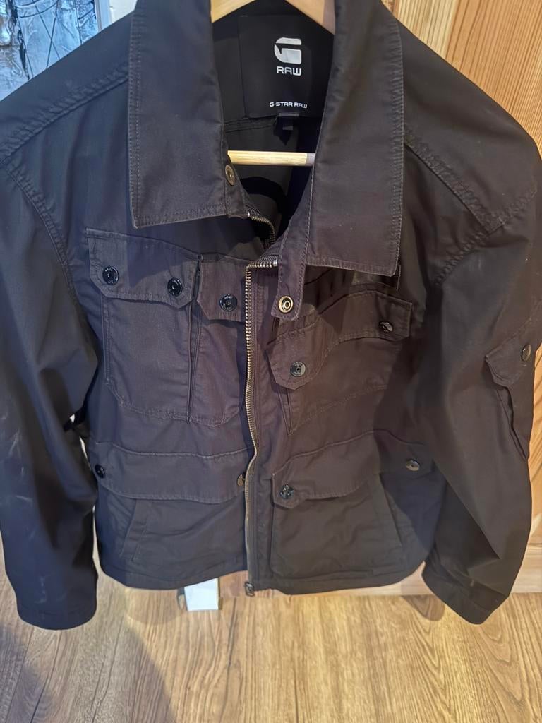 Zomerjas Gstar zwart XL, Ophalen of Verzenden, Gedragen, Maat 56/58 (XL), Zwart