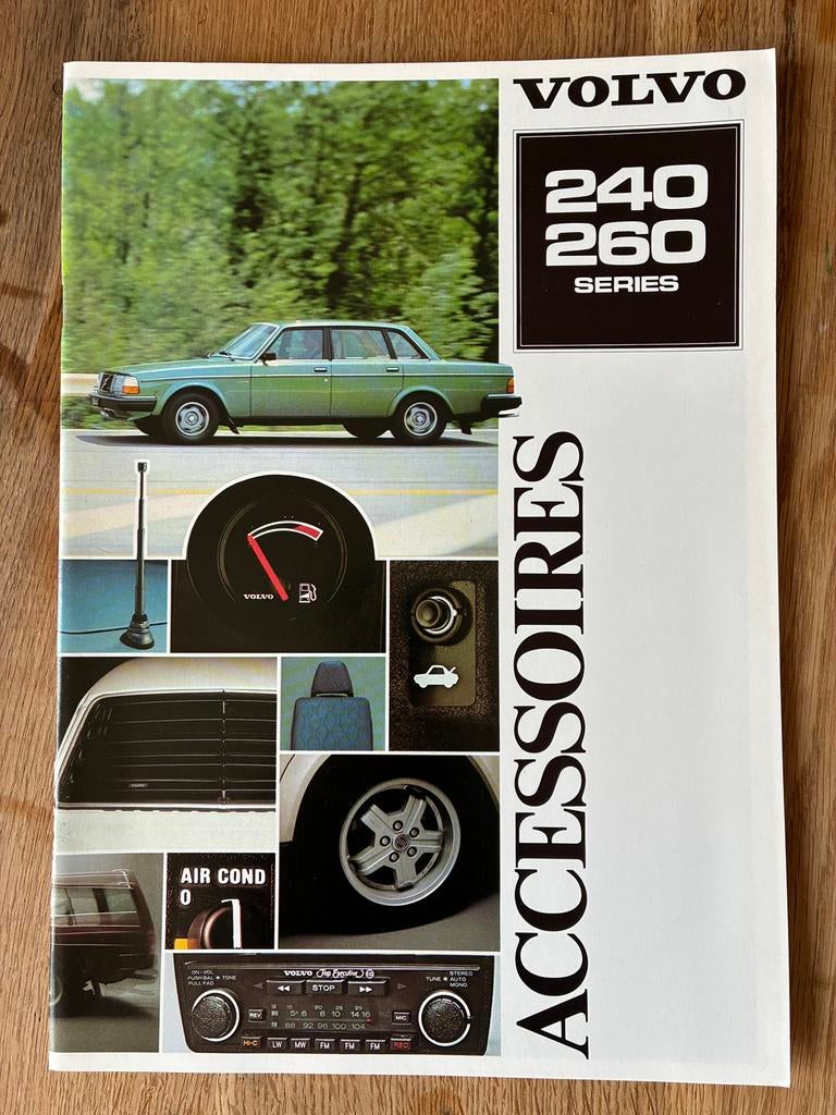 Volvo 240 260 accessoires brochure 1980, Boeken, Ophalen of Verzenden, Zo goed als nieuw, Volvo