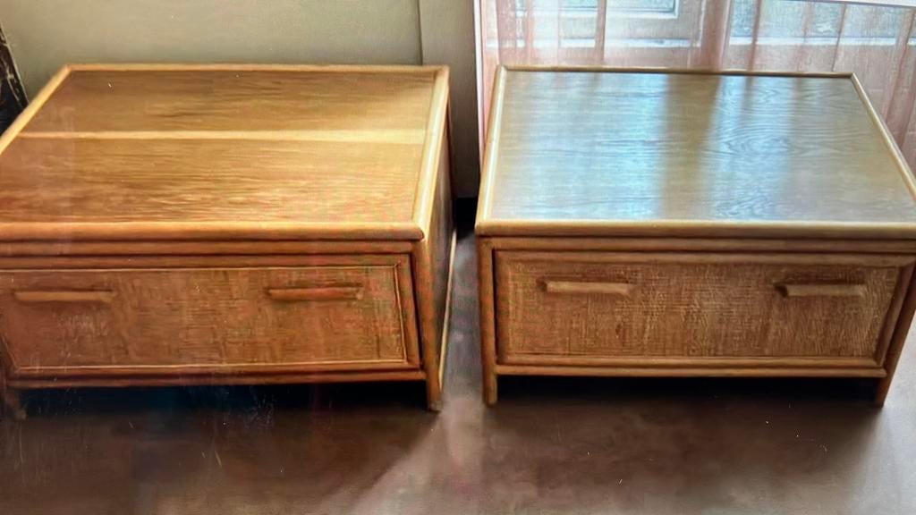 Rotan klepkasten, Huis en Inrichting, Kasten | Overige, Ophalen, Zo goed als nieuw