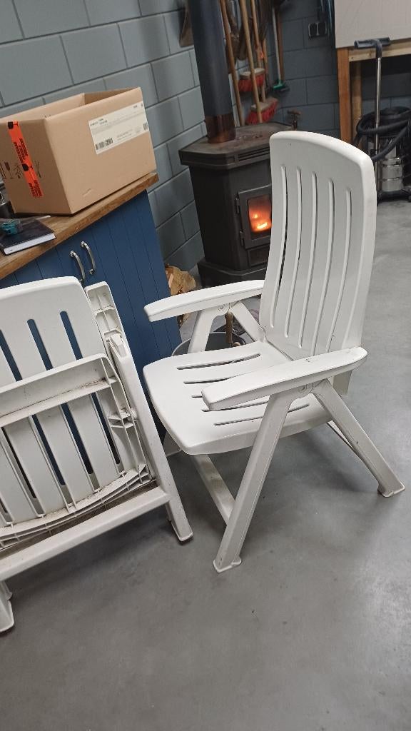 tuinstoelen, Ophalen, Gebruikt, Kunststof, Verstelbaar