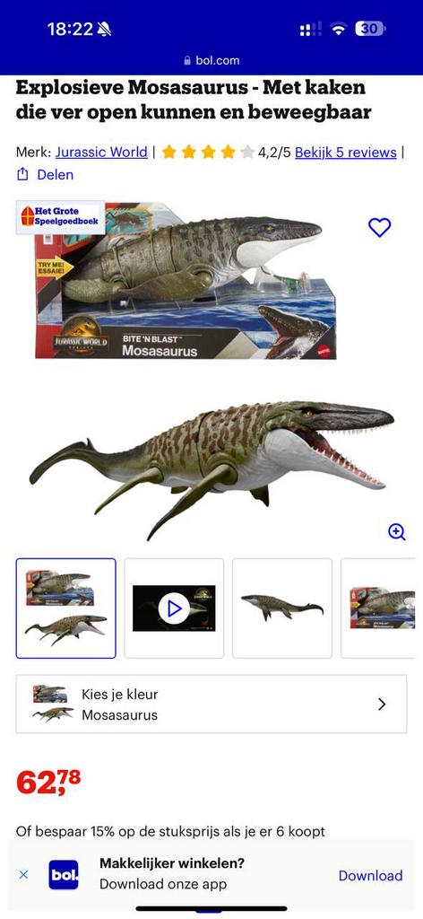 Dinosaur, Kinderen en Baby's, Speelgoed | Actiefiguren, Ophalen