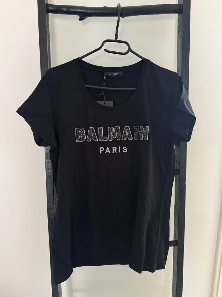 Balmain T-shirt Dames Zwart Maat XL, Zwart, Maat 46/48 (XL) of groter, Nieuw, Ophalen of Verzenden