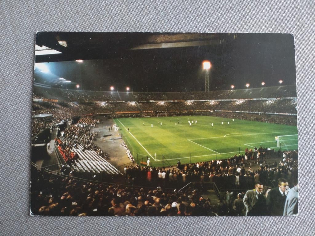 Ansichtkaart Stadion Feijenoord, De Kuip, Verzenden, Gebruikt, Feyenoord, Spelerskaart