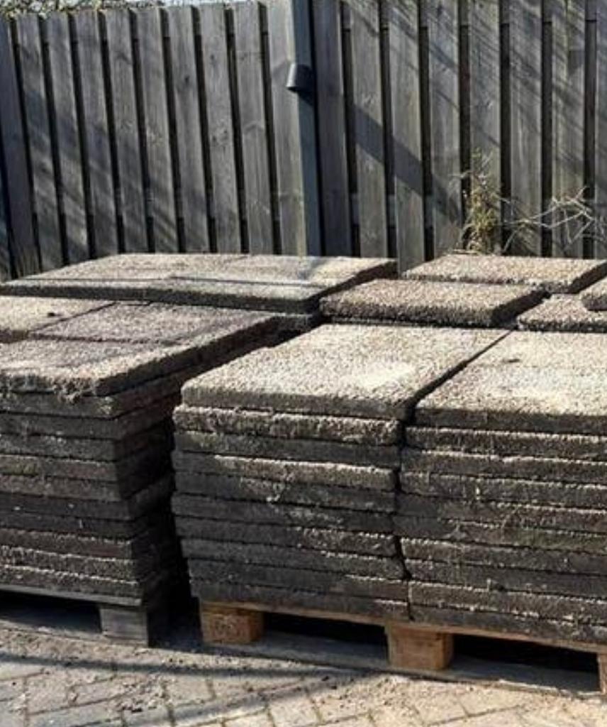 Grindtegels 40x60 cm, Ophalen, Gebruikt, 10 m² of meer, Grind
