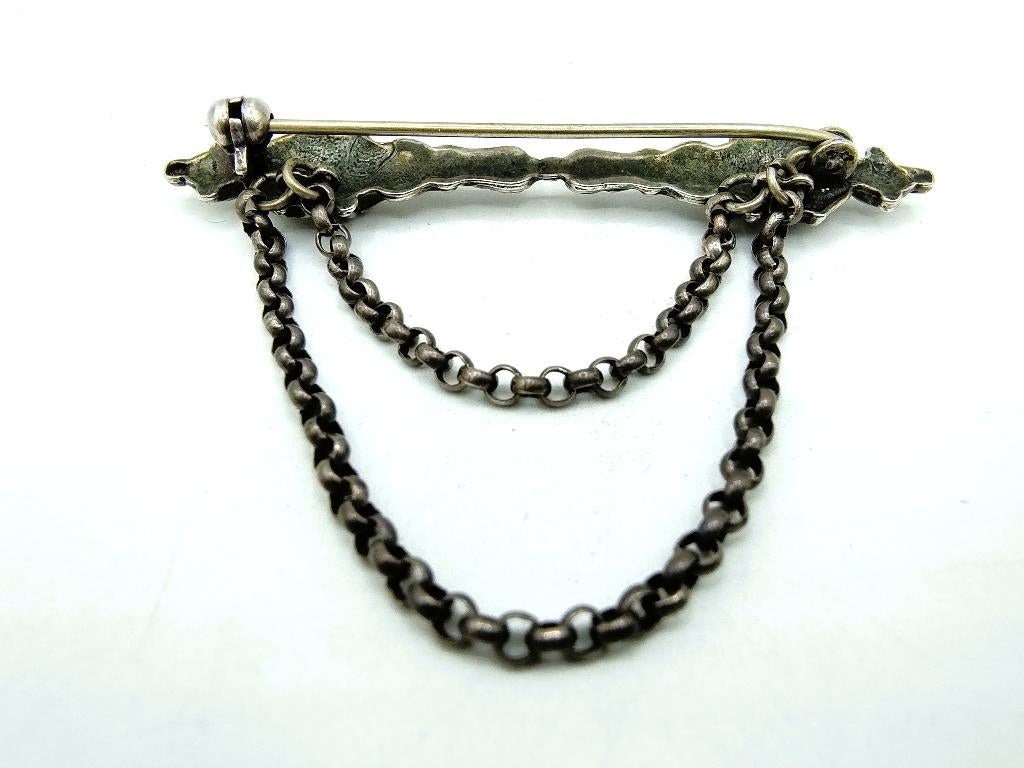 Zilveren tasbeugel, met haak, J. van Straten, Hoorn, 1900, Verzenden, Zilver