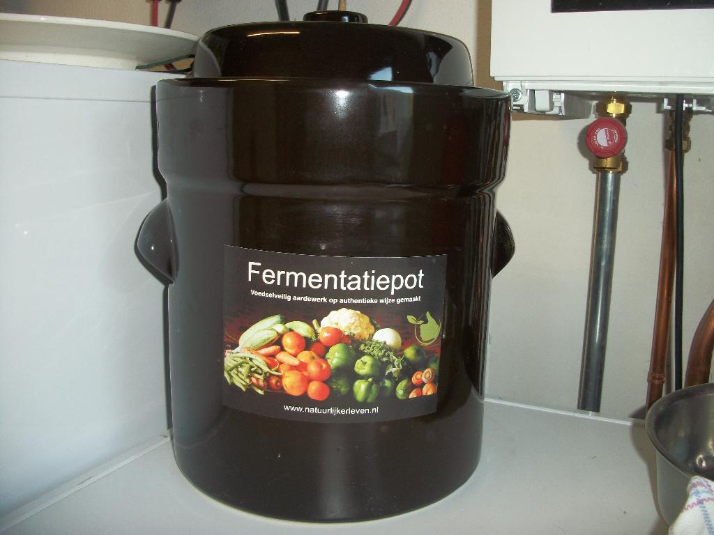 te koop fermenteerpot, Ophalen, Zo goed als nieuw, Overige materialen, Pot, Bus of Blik