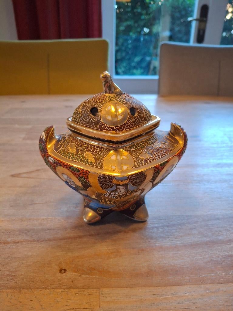 antieke Satsuma porseleine wierook-parfum brander, Antiek en Kunst, Ophalen