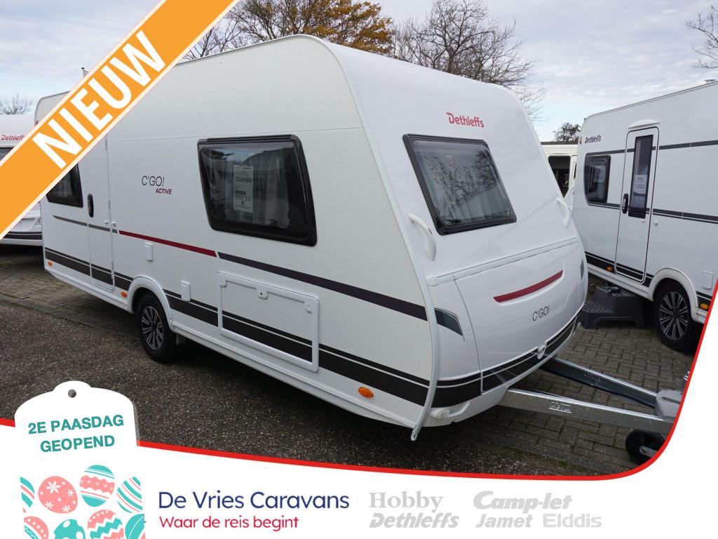 Dethleffs C'go Active 495 FR Active pakket ! Voorraam., Rondzit, Bedrijf, Overige typen, Schokbreker