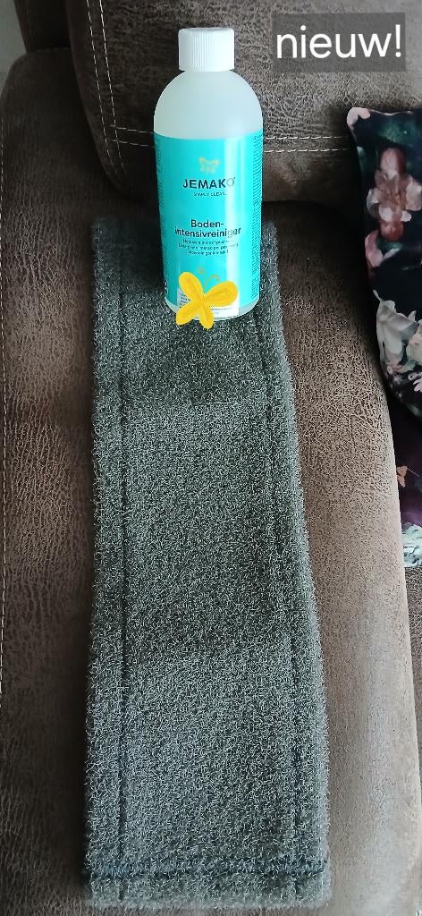 Jemako terras tegel dweil met  nieuwe fles reiniger., Huis en Inrichting, Schoonmaakartikelen, Ophalen of Verzenden, Mop of Dweil