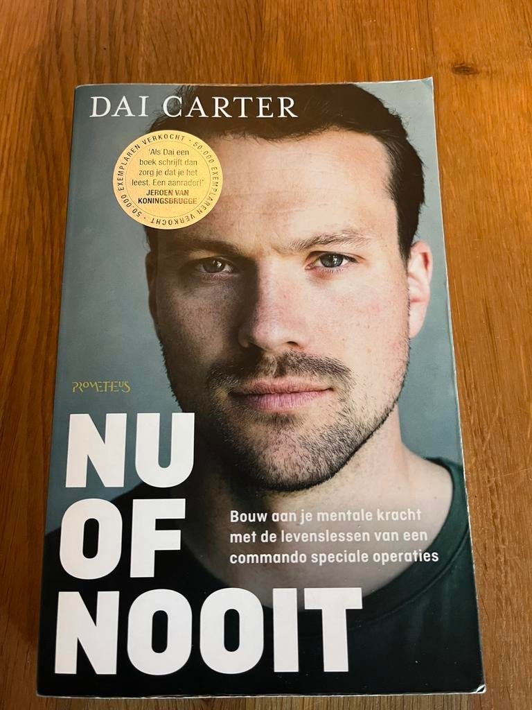 Dai Carter - nu of nooit, Boeken, Biografieën, Ophalen of Verzenden, Zo goed als nieuw