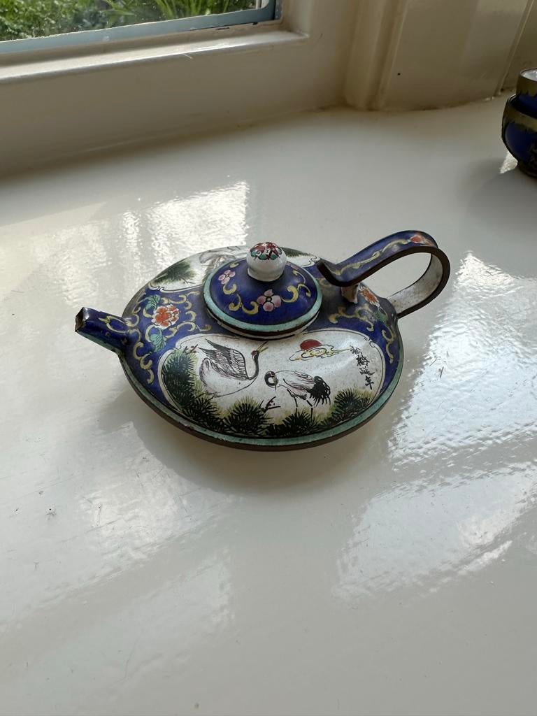 Chinese pot met kraanvogels, Antiek en Kunst, Ophalen