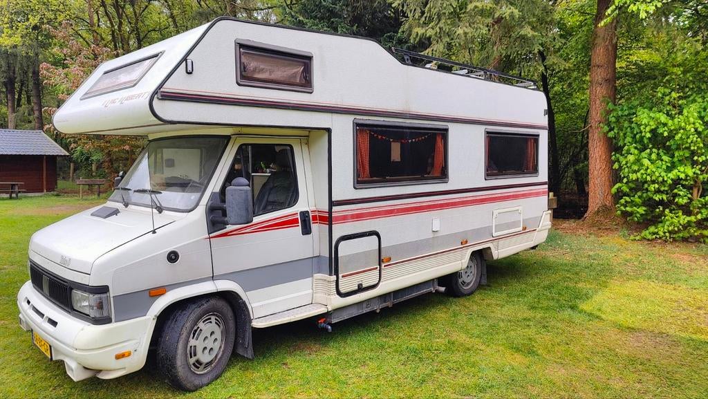 4-persoons camper, zonnepaneel, off-grid, trekhaak, airco, Reservewiel, Alkoof, Fiat, Koelkast