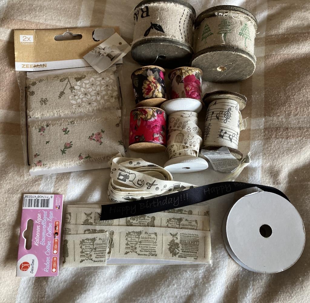 bedrukt lint, Ophalen of Verzenden, Nieuw, Overige thema's, Overige typen