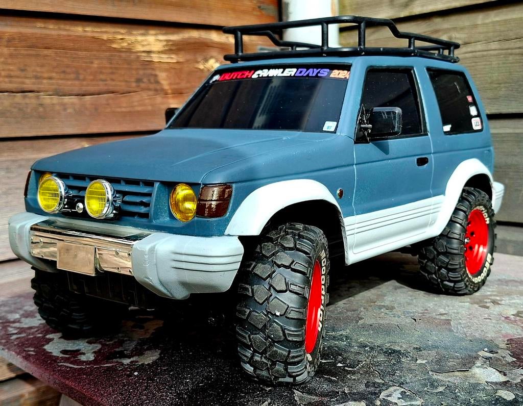 TAMIYA MITSUBISHI PAJERO. KOOP OF RUIL., Elektro, Auto offroad, Ophalen of Verzenden, Zo goed als nieuw