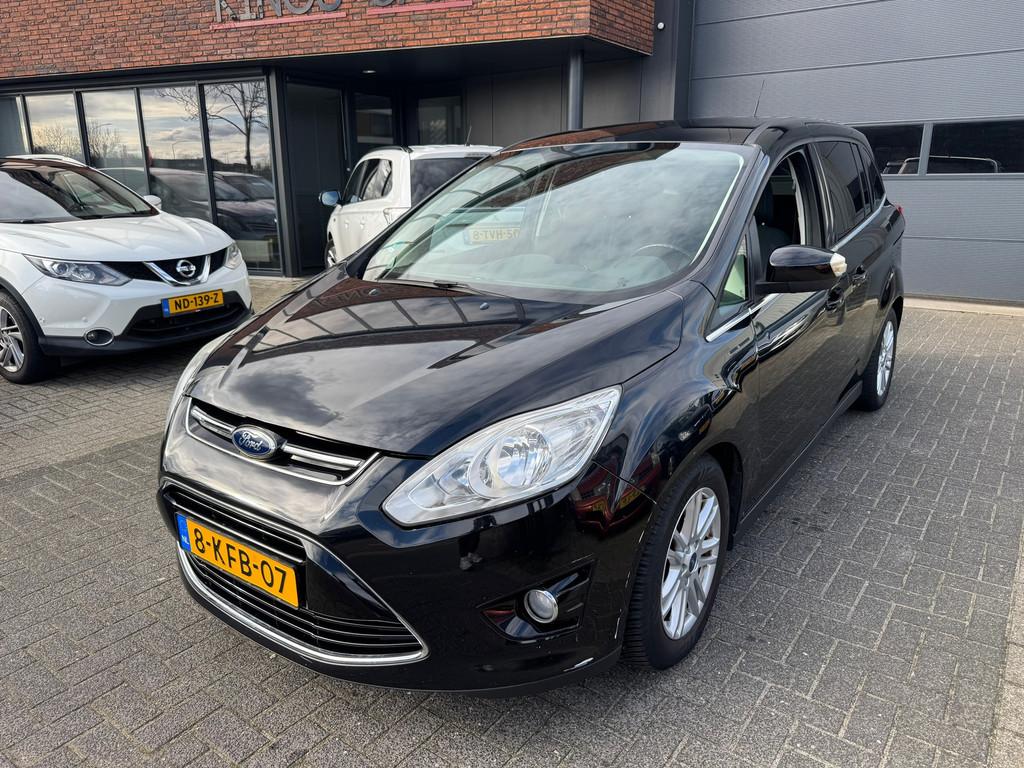 Ford Grand C-Max 1.0 Titanium NAVI CRUISE CLIMA PDC ORIG NL, Voorwielaandrijving, 125 pk, Zwart, Origineel Nederlands