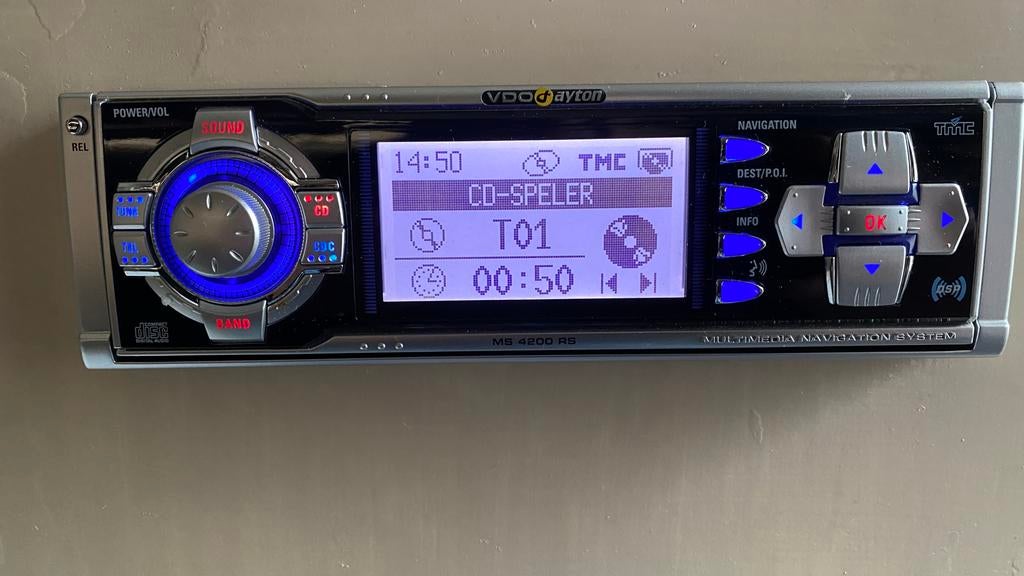 VDO Dayton MS 4200 RS Multimedia Navigatiesysteem, Ophalen of Verzenden, Gebruikt