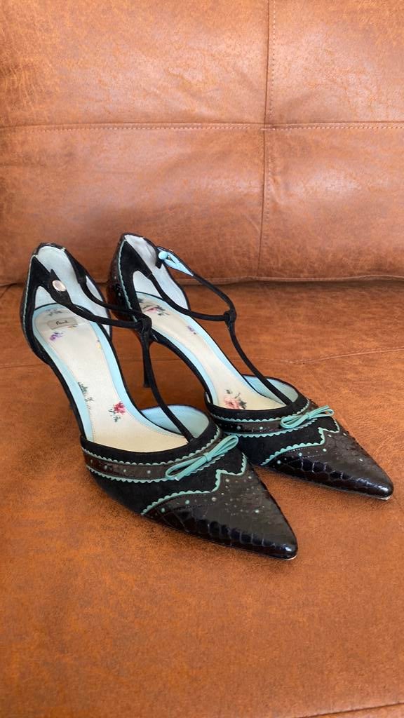 Paul Smith design schoenen maat 41 hak, Zwart, Ophalen of Verzenden, Schoenen met hoge hakken, Gedragen