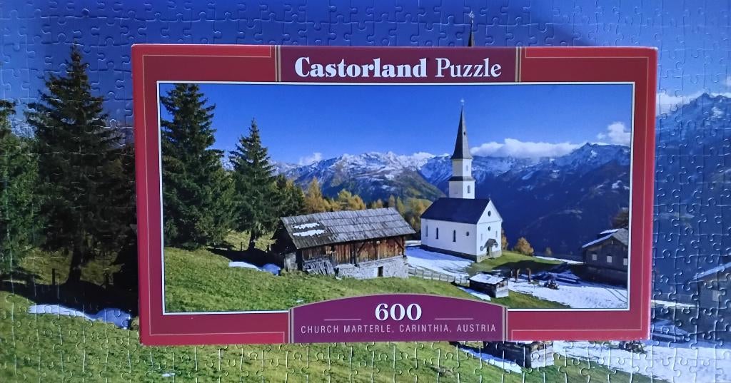 Puzzel Castorland church Marterle Carinthia Austria, Ophalen, 500 t/m 1500 stukjes, Zo goed als nieuw, Legpuzzel