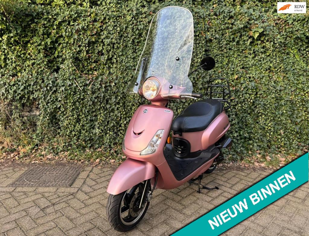 SYM Fiddle 2 E4 Rose Gold Windscherm Drager BETAAL met in3, Fietsen en Brommers, Scooters | SYM, S, Benzine, Fiddle, 50 cc
