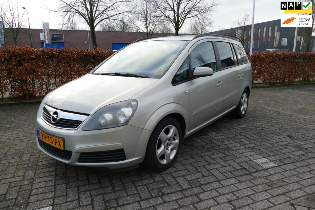 Opel Zafira 1.8 Enjoy apk 16-01-2027 Airco HANDEL OF EXPORT!, Stof, Gebruikt, Zwart, 4 cilinders