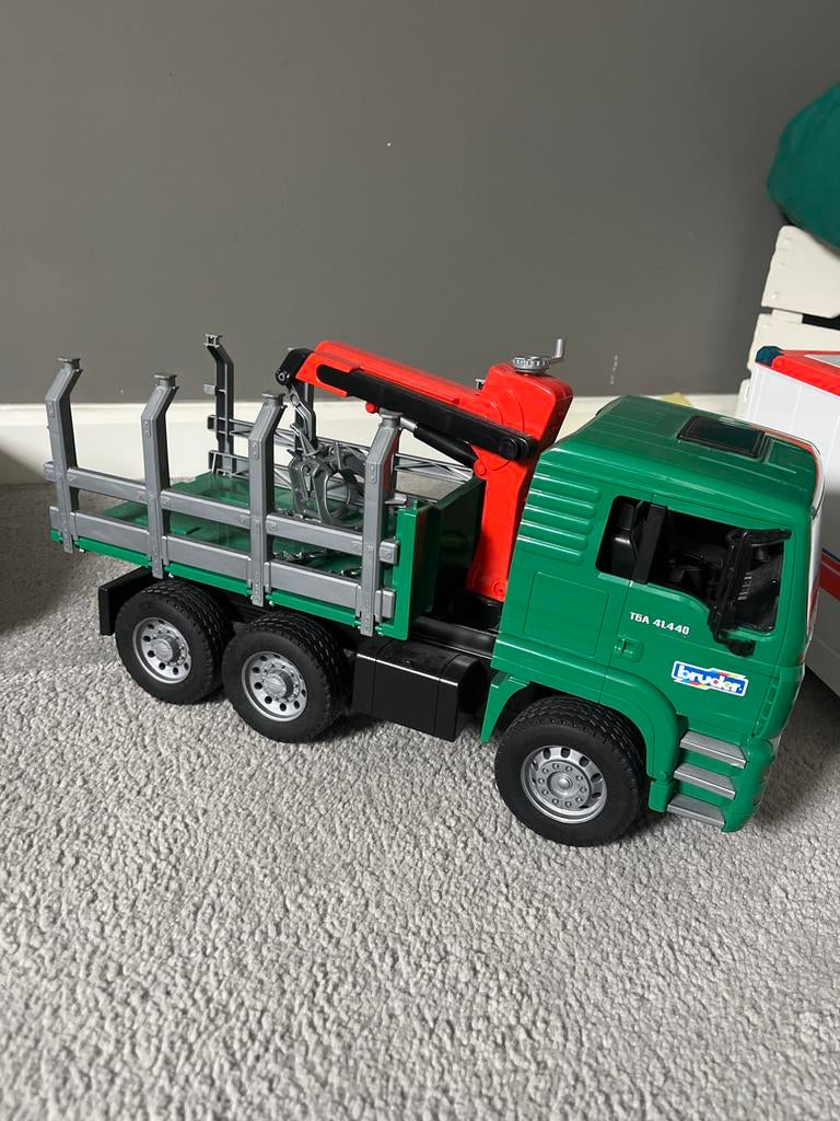 Bruder MAN vrachtwagen met kraan, Ophalen, Zo goed als nieuw