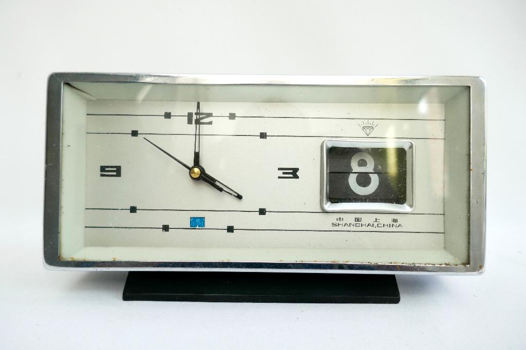 Shanghai klok/wekker/datum - jaren 60/70 China, Ophalen