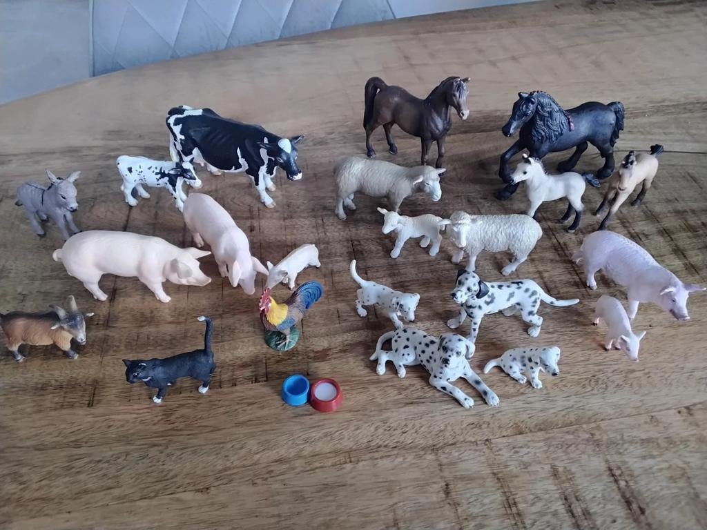 Schleich set boerderijdieren, 22 stuks, Ophalen of Verzenden
